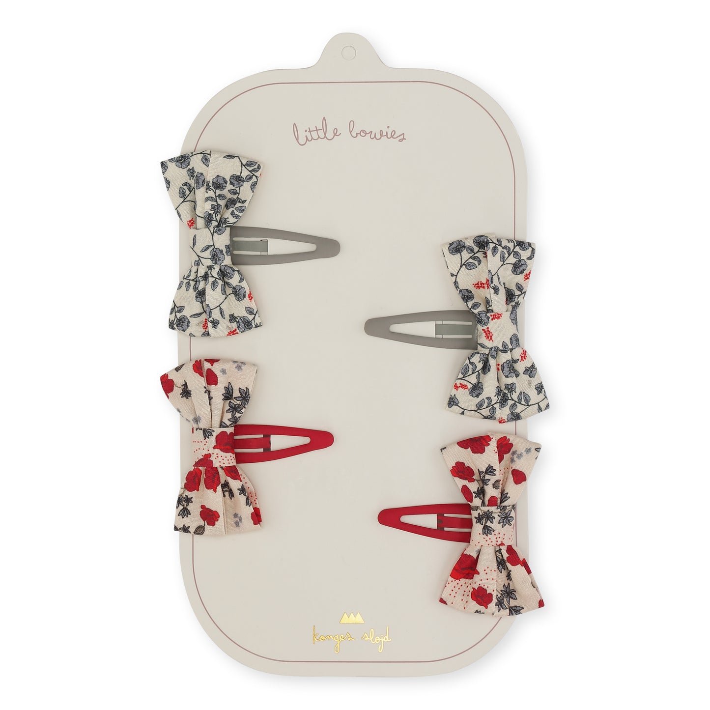 Set 4 Clips con cintas - Espalier Petit / Poppy Lille