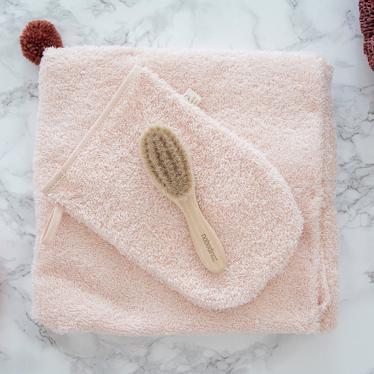 Toalla con capucha So Cute - Pink