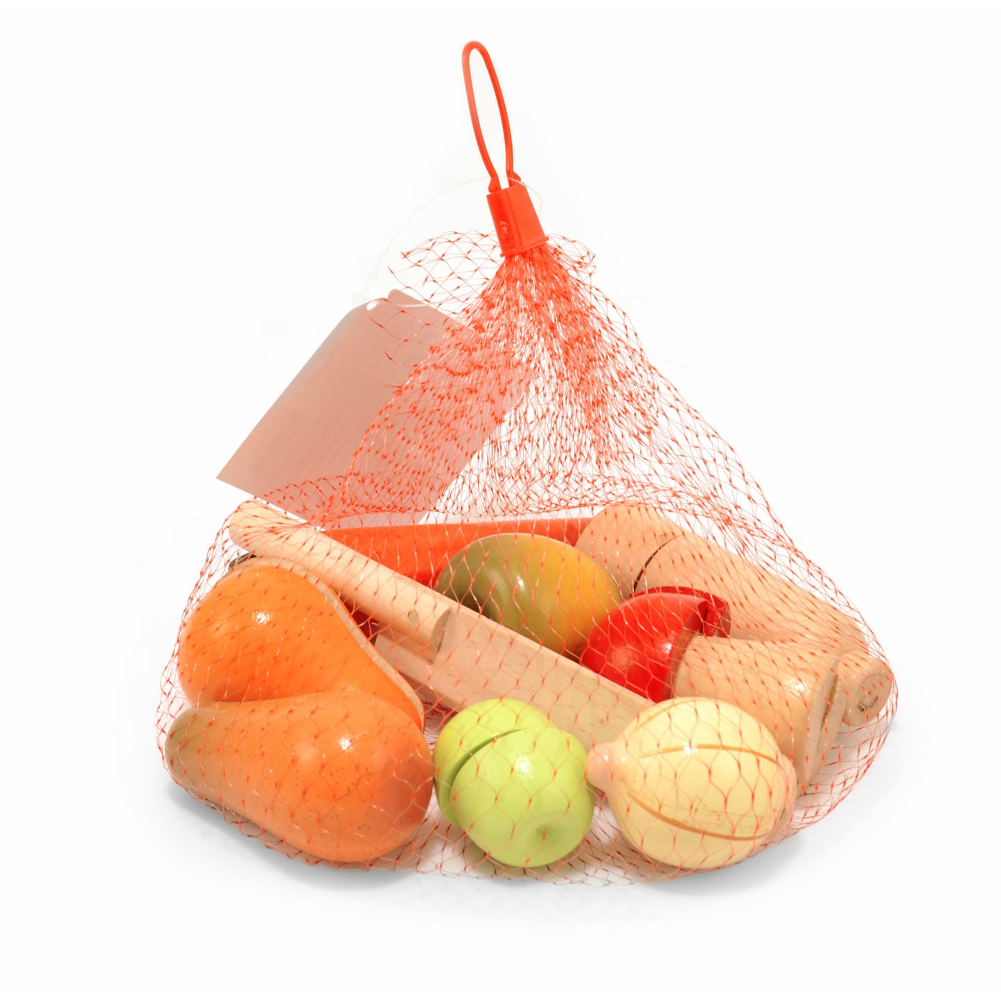 Set de frutas y verduras madera con velcro