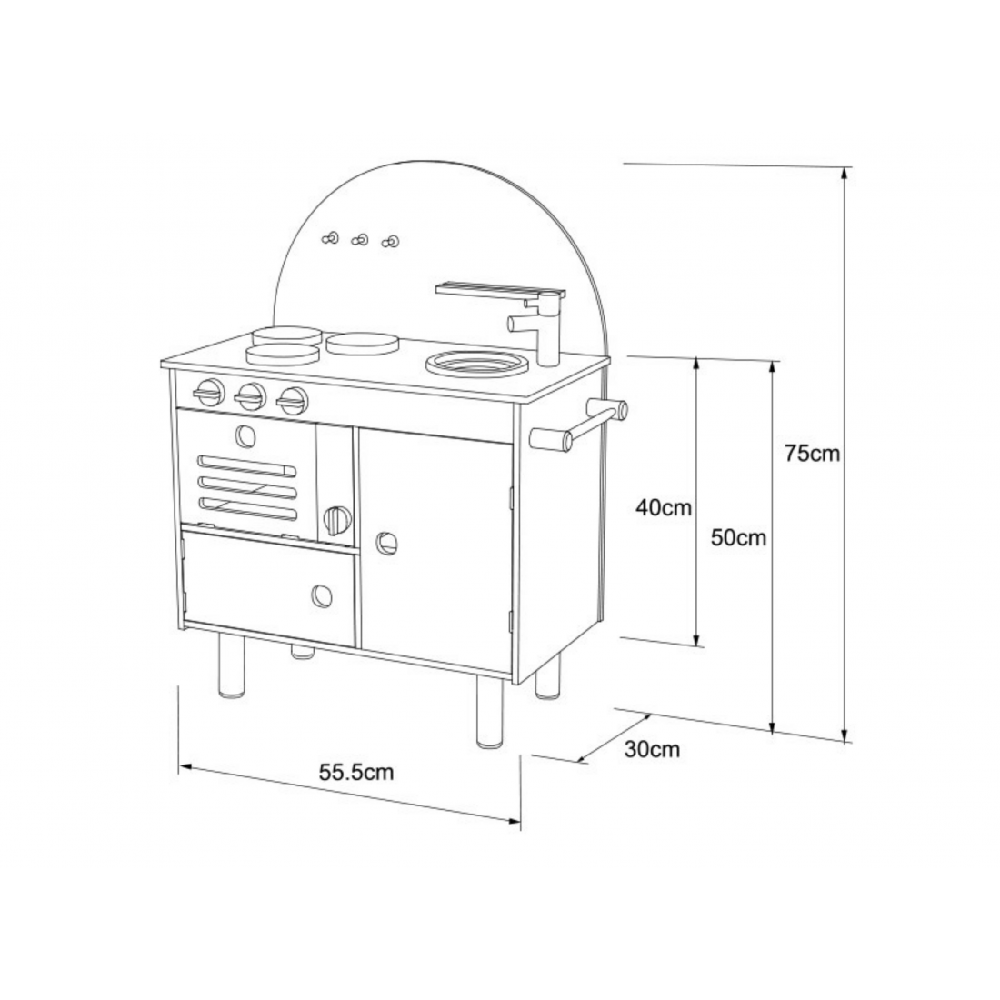 Cocina Nordica - Rosado Viejo
