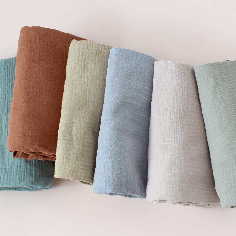 Sábana bajera cuna de muselina - Terracota