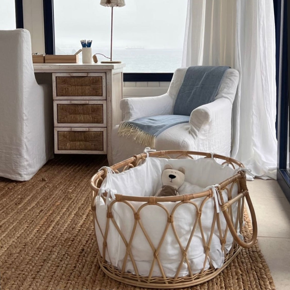 Moises XL Portátil Rattan