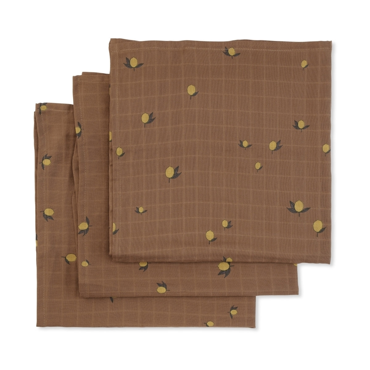 Set 3 Tutos Muselina - Lemon Brown