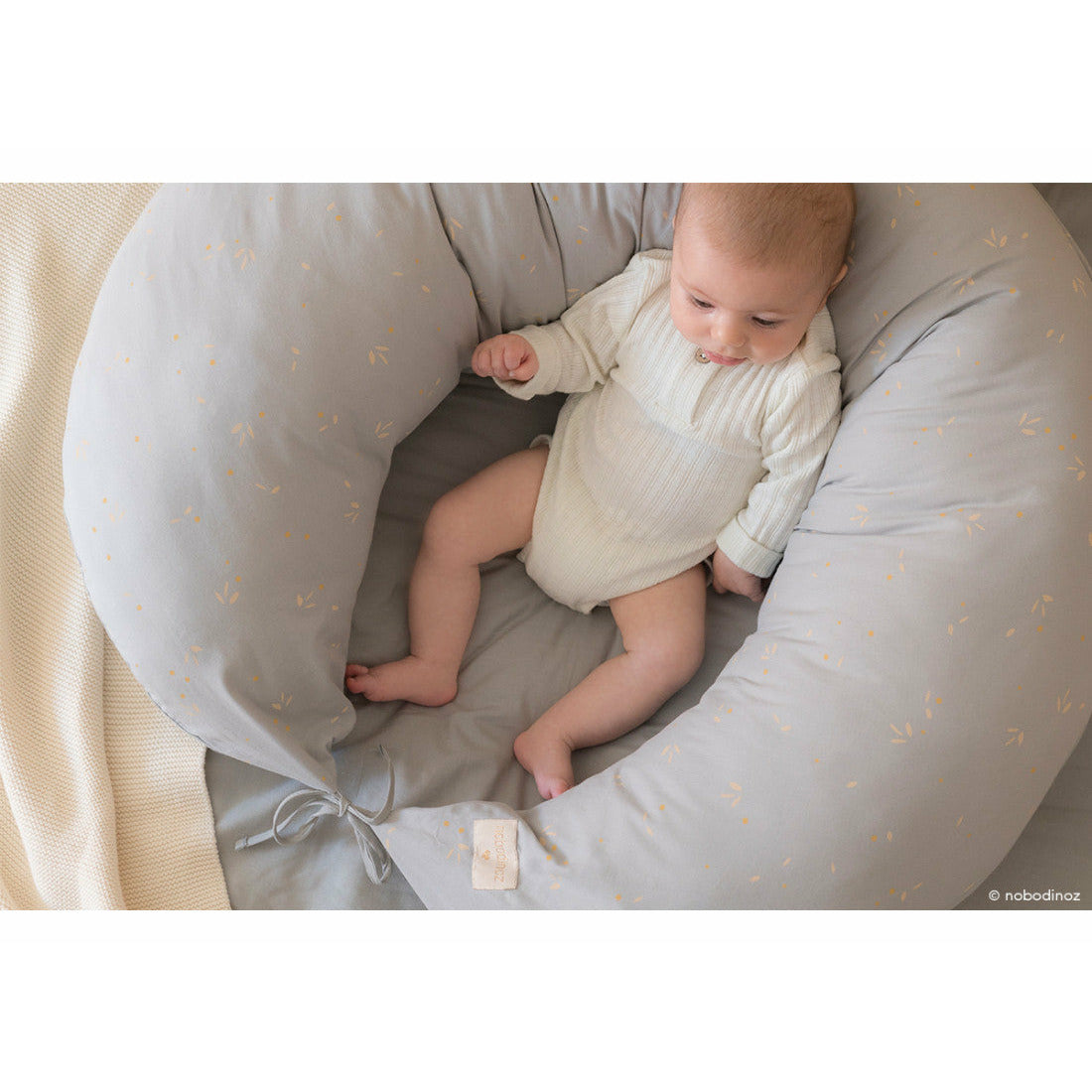 Cojín Maternal Luna - Willow Soft Blue