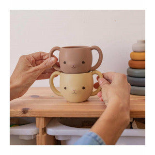 Set 2 Cutie Cup - Blush/Terracotta Red