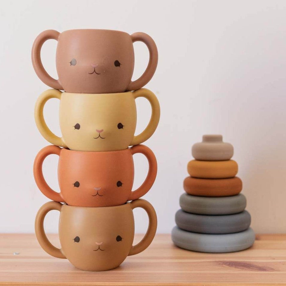 Set 2 Cutie Cup - Blush/Terracotta Red