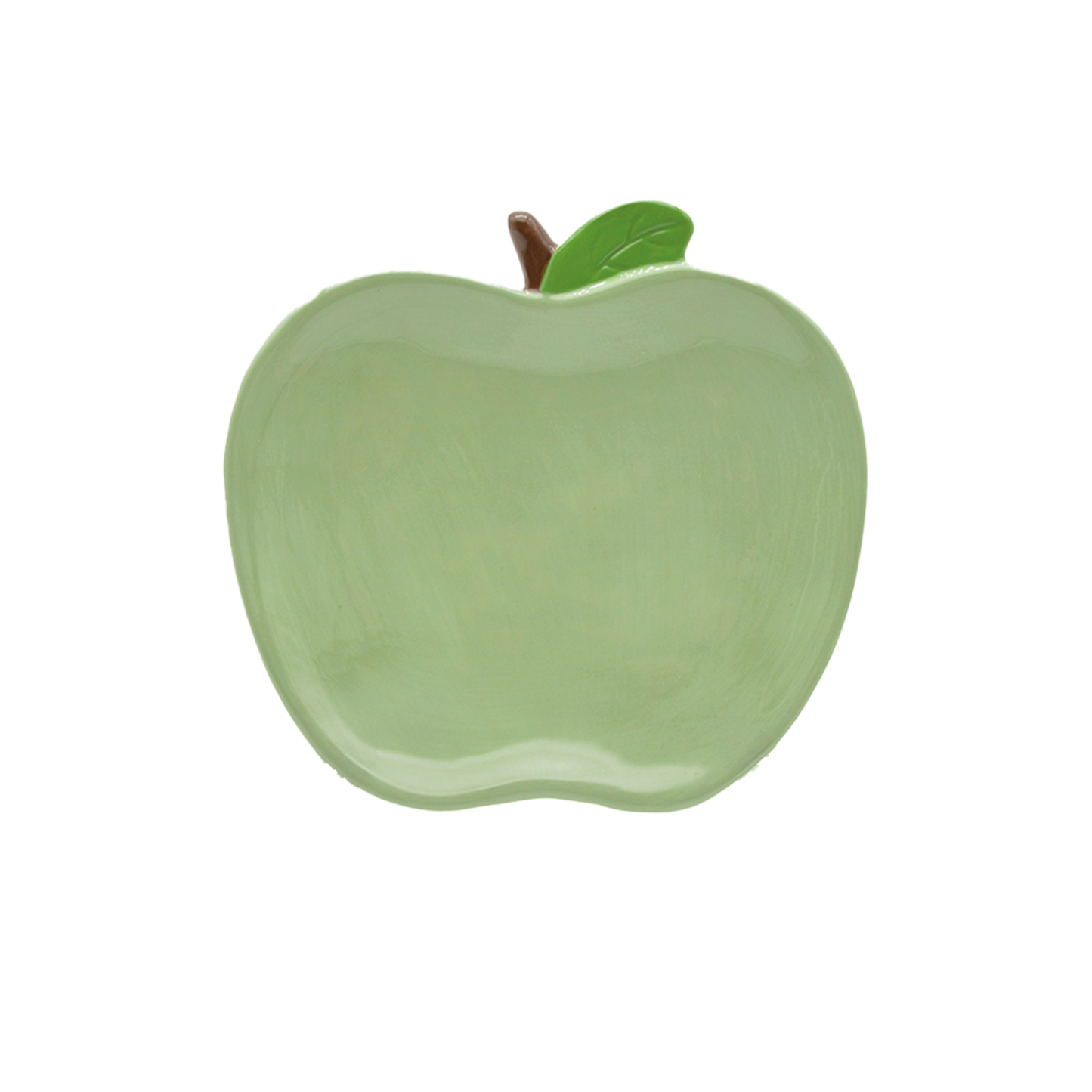 Plato con forma de manzana