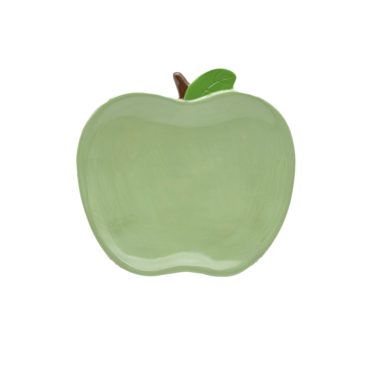 Plato con forma de manzana