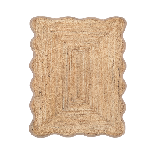 Alfombra yute scalloped