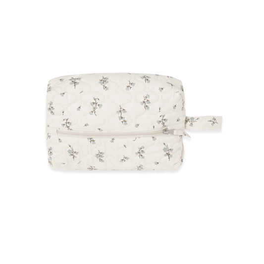 Neceser satin quilted - Bluebell