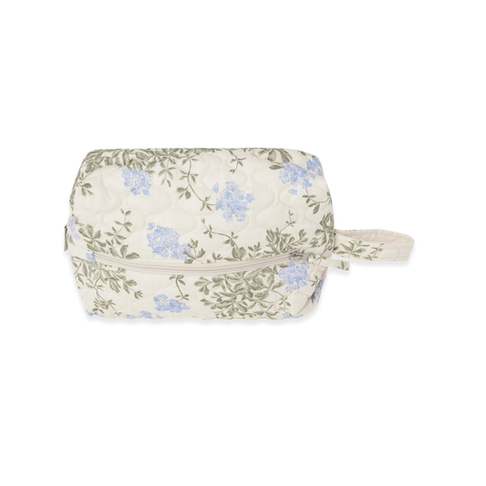 Neceser satin quilted - Plumbago