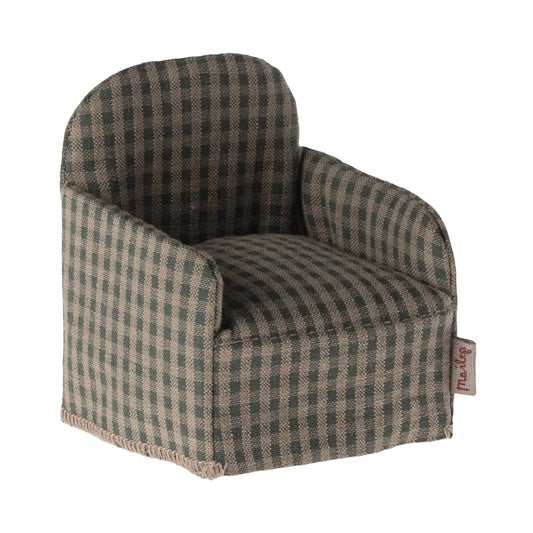 Sillón para ratoncitos - Green checker