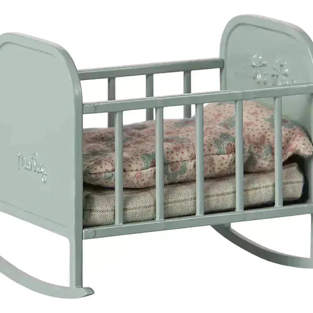 Cuna my para ratoncitos y conejos Maileg - Blue mint