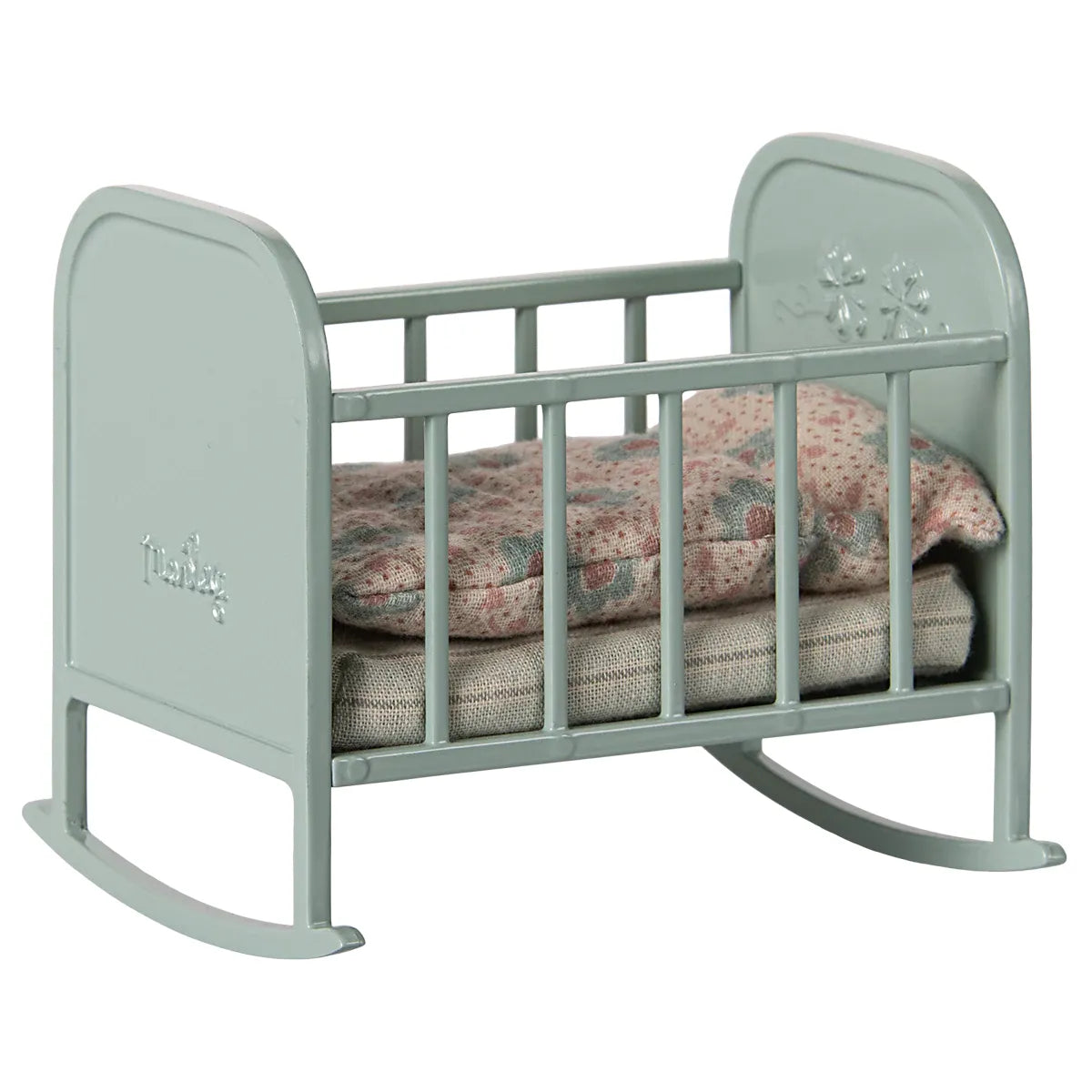 Cuna my para ratoncitos y conejos Maileg - Blue mint