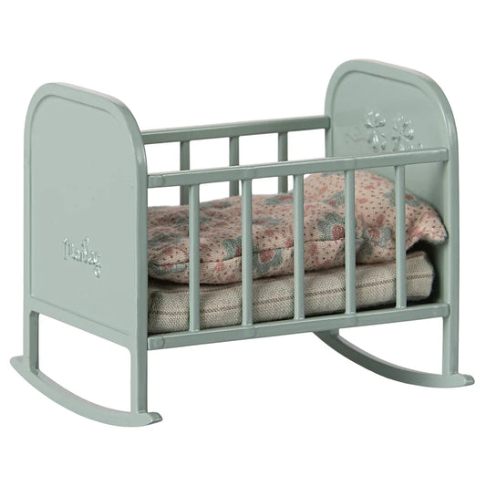 Cuna my para ratoncitos y conejos Maileg - Blue mint