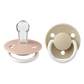 Pack 2 Chupetes de lux round silicona - Blush / Vainilla glow
