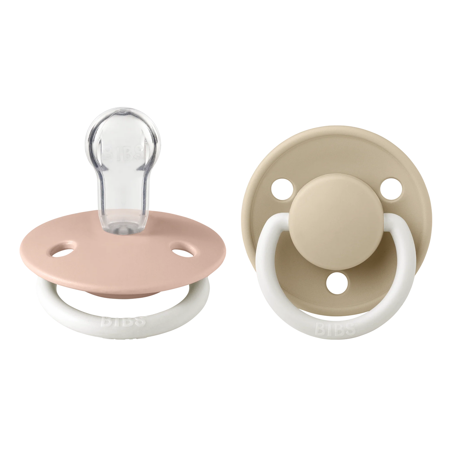 Pack 2 Chupetes de lux round silicona - Blush / Vainilla glow