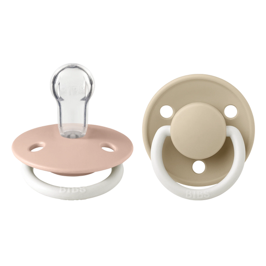 Pack 2 Chupetes de lux round silicona - Blush / Vainilla glow