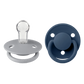 Pack 2 Chupetes de lux round silicona - Cloud / Steel blue