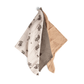 Set 3 tutos muselina 40x40 cm - Blackberry