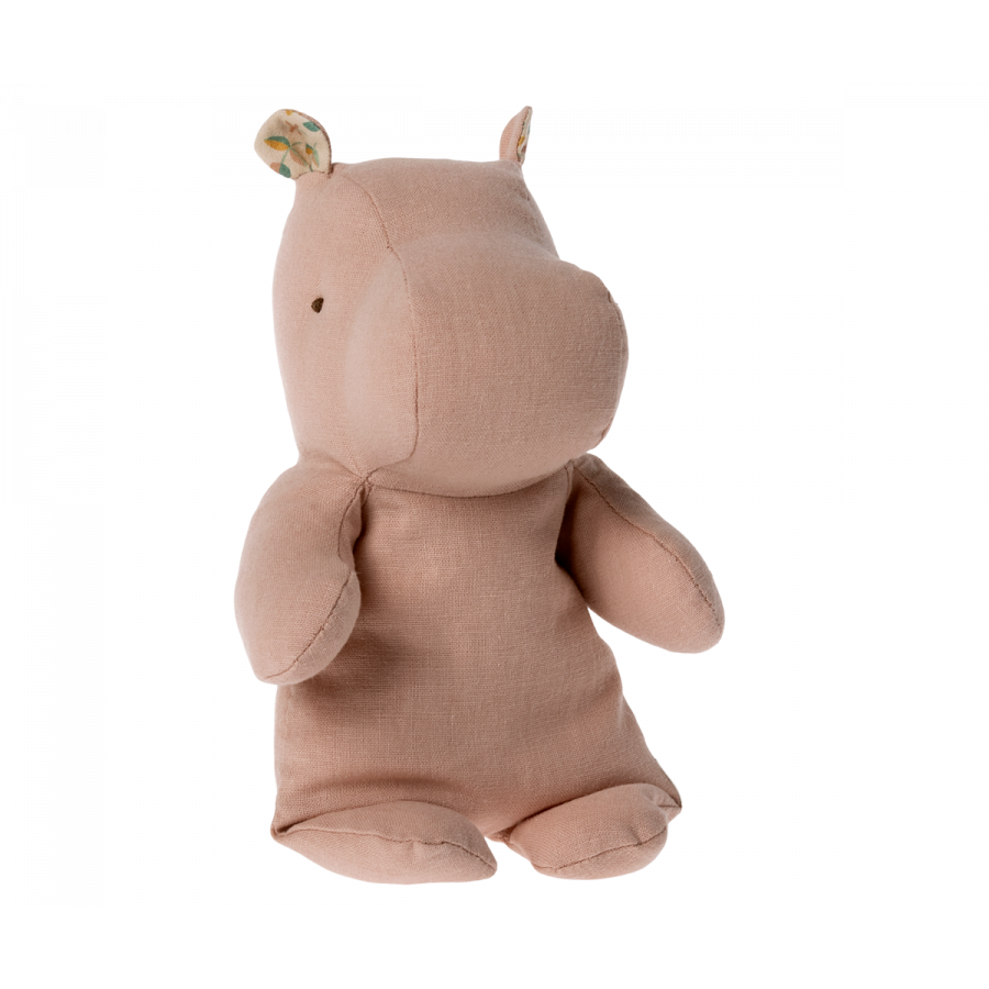 Peluche Safari Friends - Small Hippo soft rose