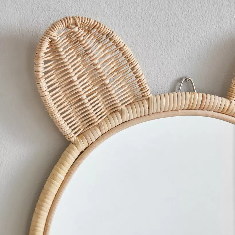 Espejo Bear rattán