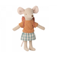 Ratoncito - Trycicle mouse big sister with bag - Old Rose