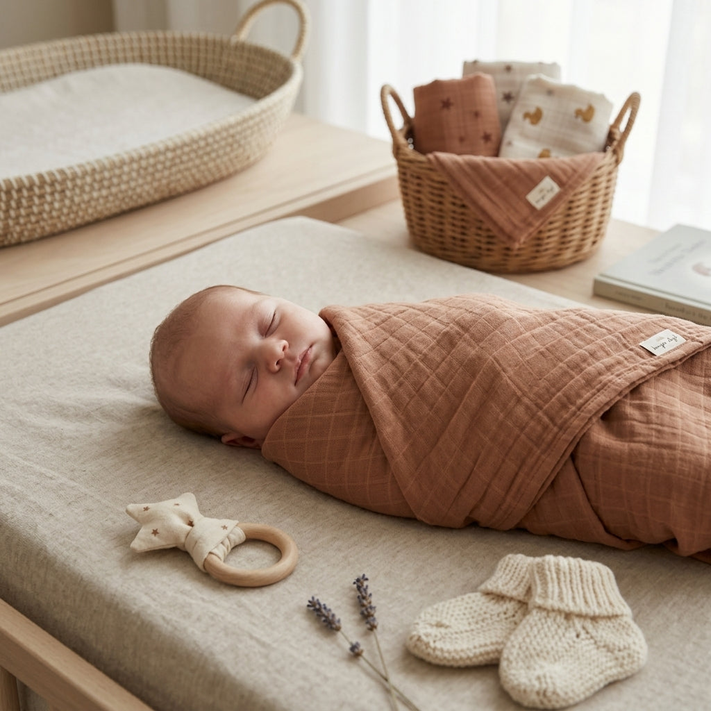 Swaddle Big Muslin - Apple Butter