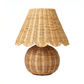 Lampara sobremesa scalloped rattan