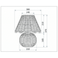 Lampara sobremesa scalloped rattan