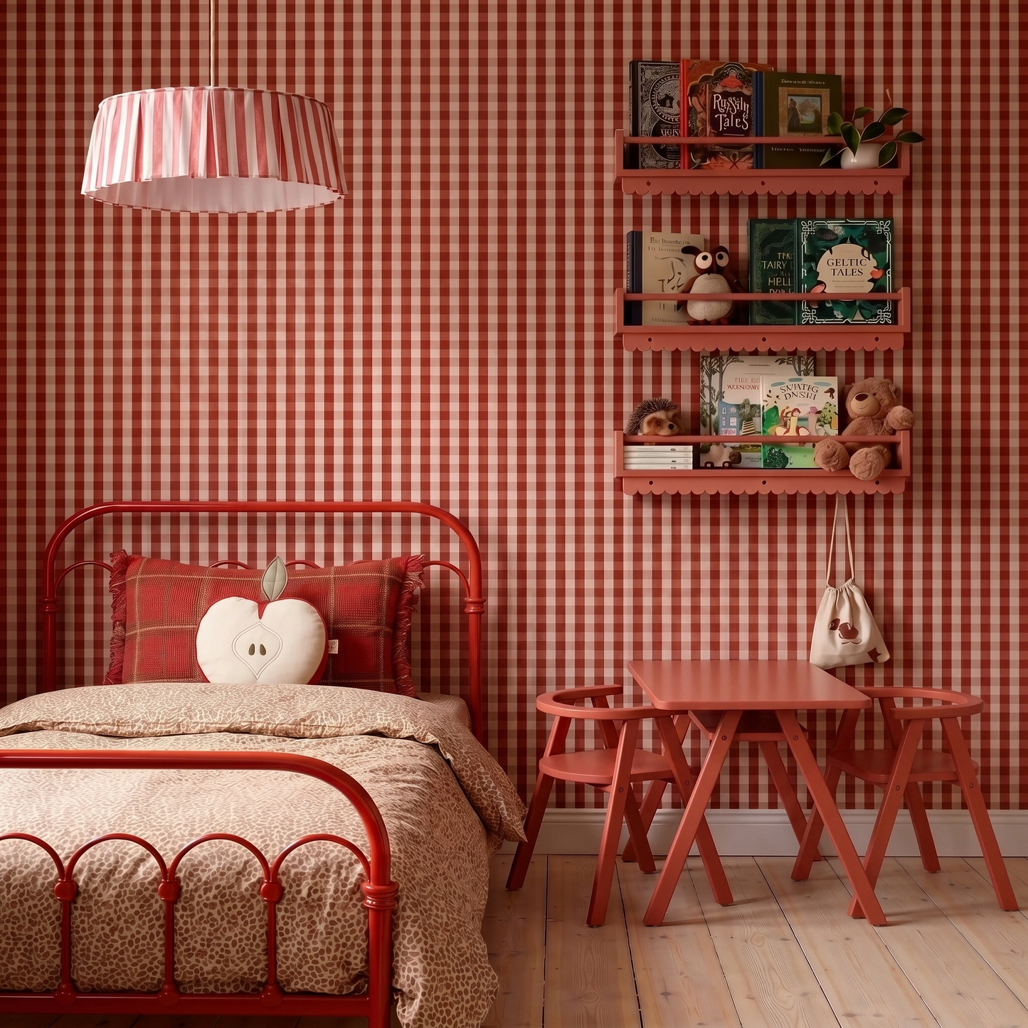 Lámpara colgante Vibes 40 cm - Red stripes