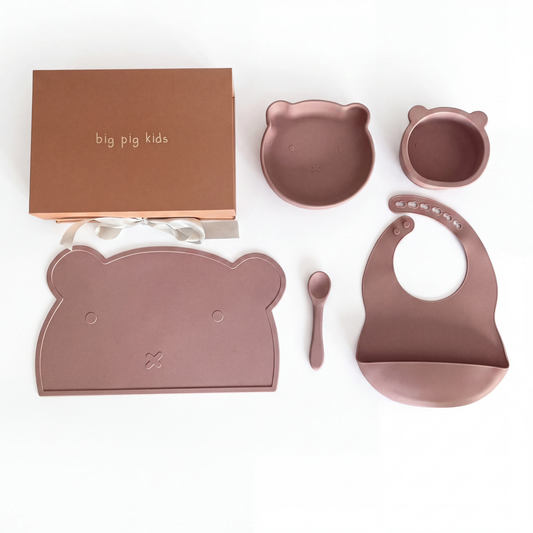 Caja de regalo Mi Primera Comida - Dusty Lilac