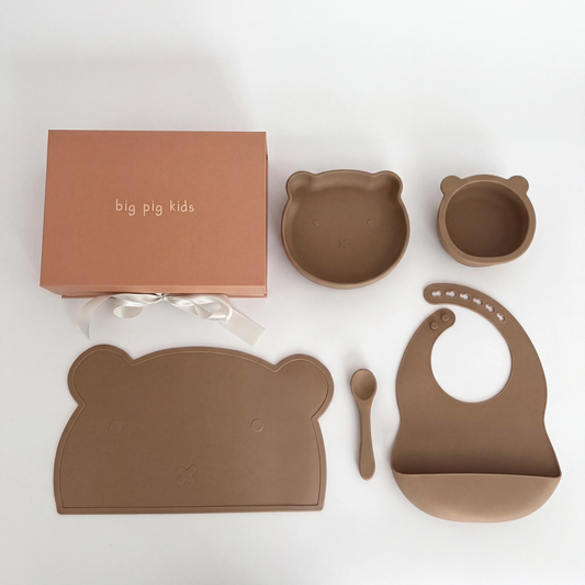 Caja de regalo Mi Primera Comida - Taupe
