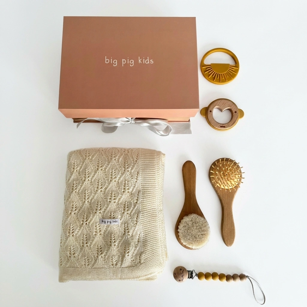 Caja de regalo - Baby essentials Mustard