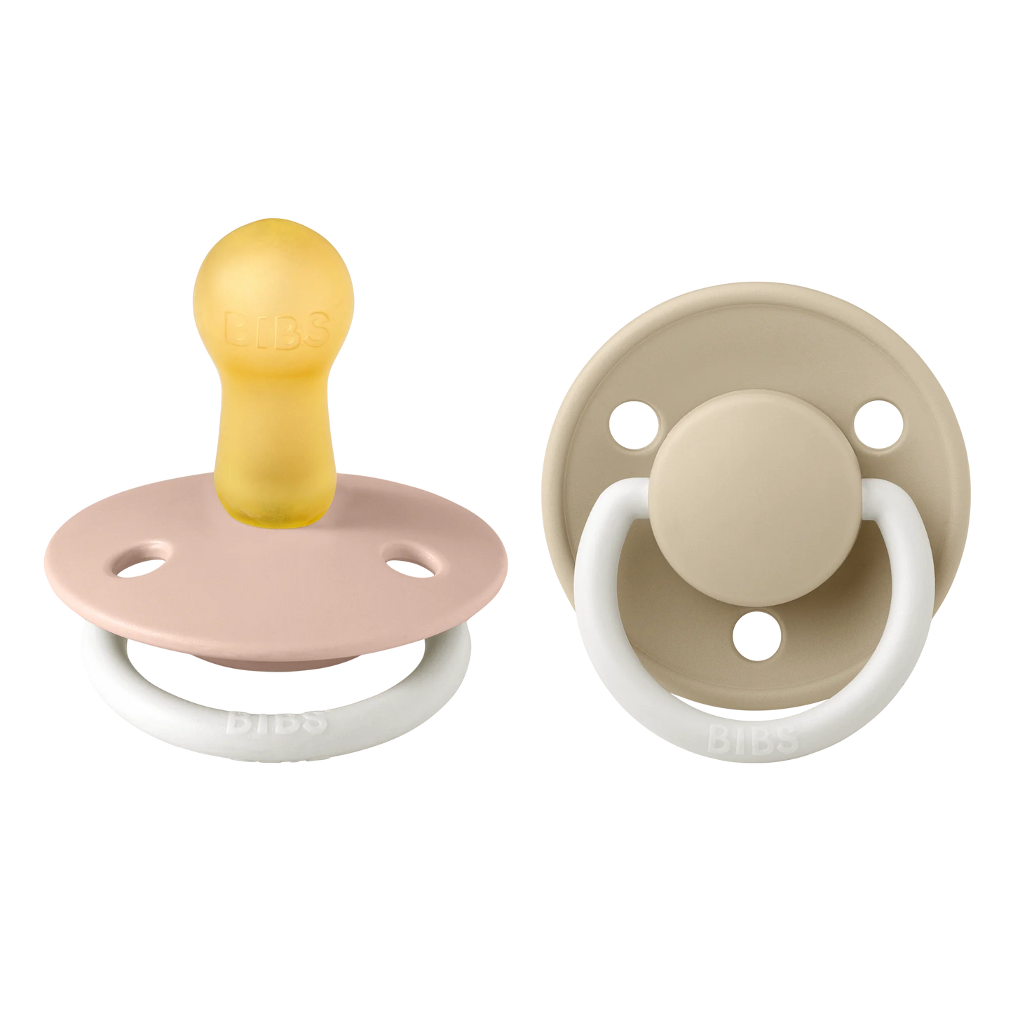 Pack 2 Chupetes de lux round latex - Blush / Vanilla glow