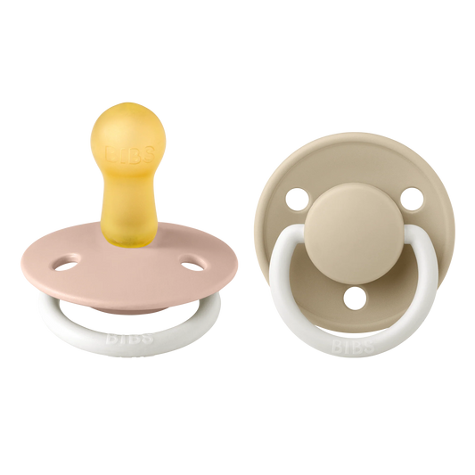 Pack 2 Chupetes de lux round latex - Blush / Vanilla glow