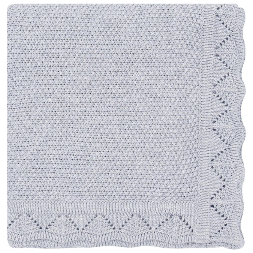 Manta Tejida Vuelos - Light Blue