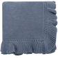 Manta Tejida Ruffle - Navy