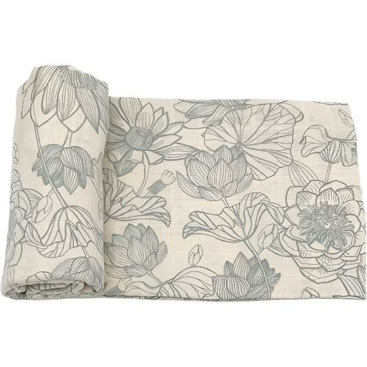 Swaddle / Manta Muselina 100% algodón orgánico - Retro flowers