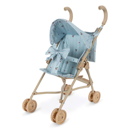 Coche para Muñeca con capota Zoe - Cherry blue coeur