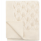 Manta Tejida Hojas - Winter white