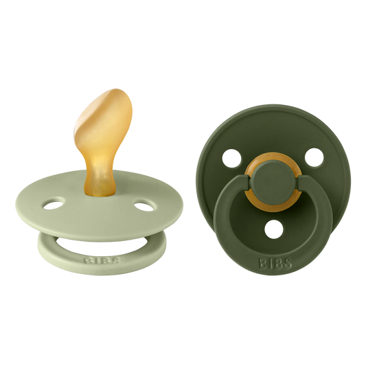 Pack 2 Chupetes colour anatomical latex - Sage / Hunter green