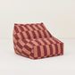 Pouf sillón vibes - Maroon tiles