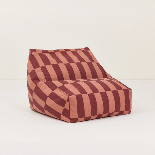 Pouf sillón vibes - Maroon tiles