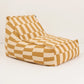 Pouf sillón long vibes (adulto) - Mustard and sand tiles