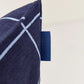 Pouf sillón vibes - Navy blue grid