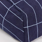 Pouf sillón vibes - Navy blue grid