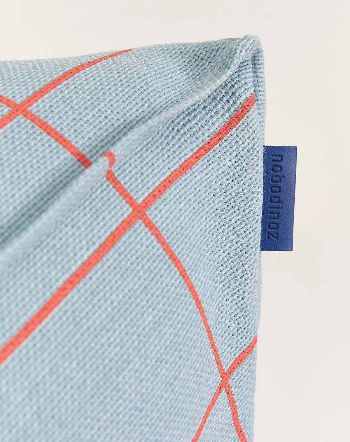 Pouf sillón vibes - Blue red grid