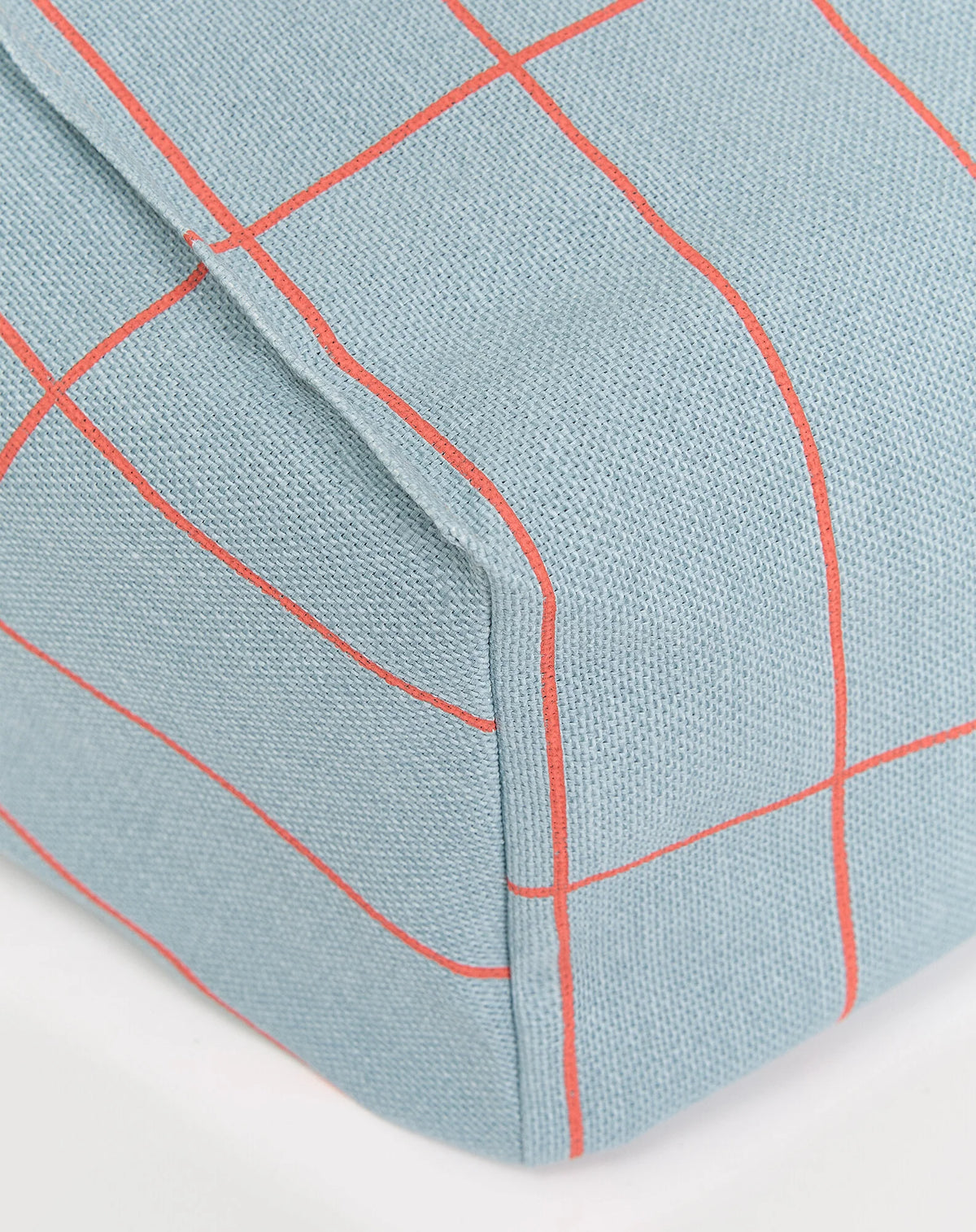 Pouf sillón vibes - Blue red grid