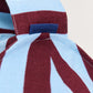 Pouf redondo vibes - Burgundy blue stripes